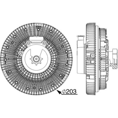 Mahle Kupplung, Kühlerlüfter BEHR Premium Line CFC 247 000P