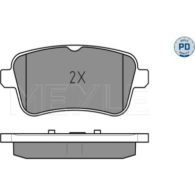 Meyle Bremsbelagsatz, Scheibenbremse MEYLE-PD: Advanced performance and design 025 252 1516/PD