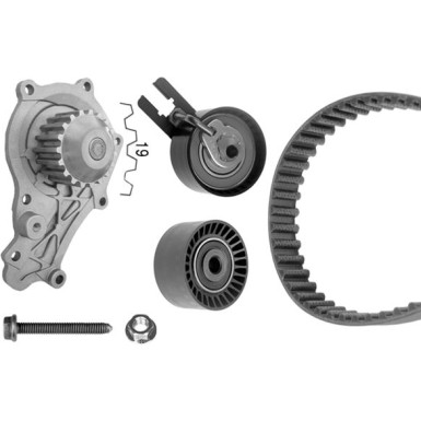 BOSCH Wasserpumpe + Zahnriemensatz 1 987 948 721