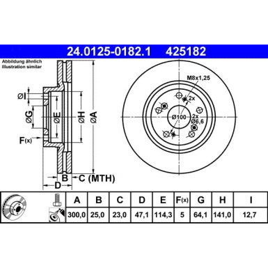 Bremsscheibe 24.0125-0182.1
