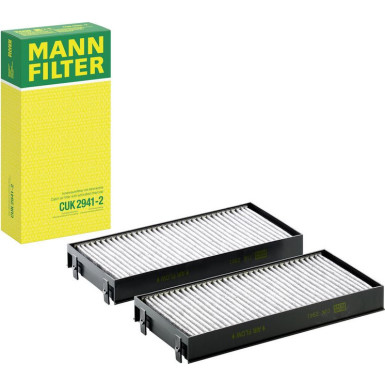 MANN-FILTER CUK 2941-2 Innenraumfilter, Aktivkohlefilter