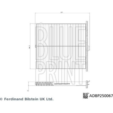 Blue Print Filter, Innenraumluft ADBP250067