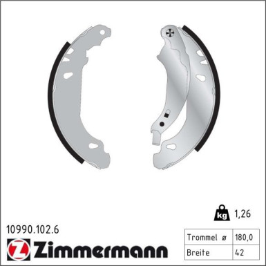 Bremsbackensatz 10990.102.6