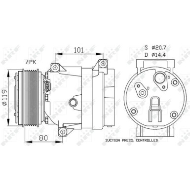 Kompressor, Klimaanlage 32481 Kompressor, Klimaanlage 32481