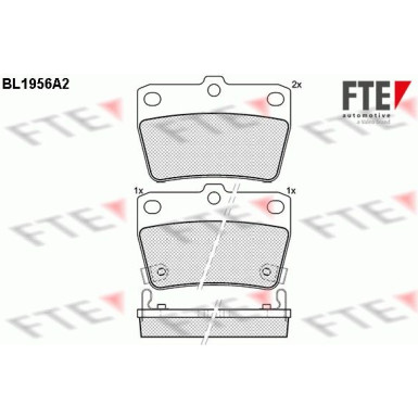 FTE Bremsbelagsatz, Scheibenbremse 9010543