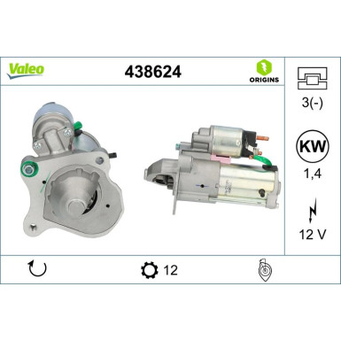 Starter Valeo Origins New OE TECHNOLOGIE 438624