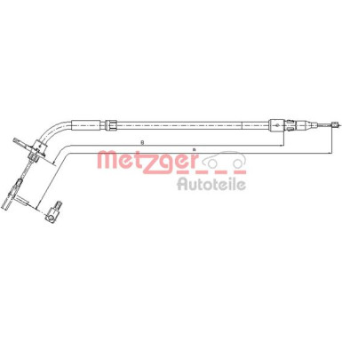 Metzger Seilzug, Feststellbremse 10.9333 Metzger Seilzug, Feststellbremse 10.9333