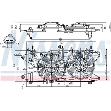 Nissens Lüfter, Motorkühlung 85689
