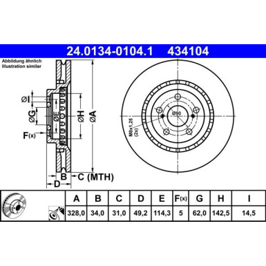 Bremsscheibe 24.0134-0104.1