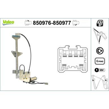 Valeo Fensterheber 850976