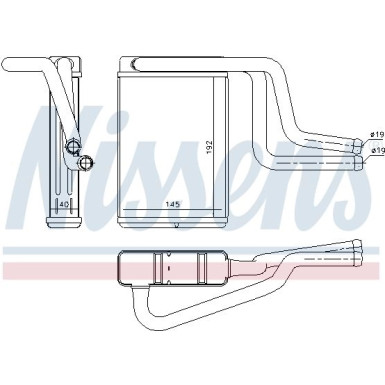 Nissens Wärmetauscher, Innenraumheizung 71744 Nissens Wärmetauscher, Innenraumheizung 71744