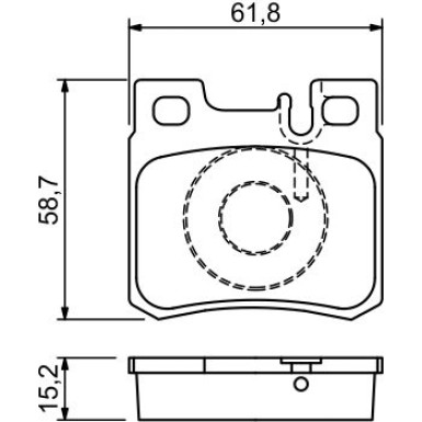 BOSCH Bremsbelagsatz, Scheibenbremse 0 986 490 260 BOSCH Bremsbelagsatz, Scheibenbremse 0 986 490 260