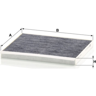 MANN-FILTER CUK 24 013 Innenraumfilter, Aktivkohlefilter