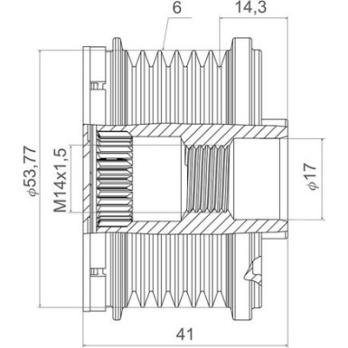 Generatorfreilauf 588448