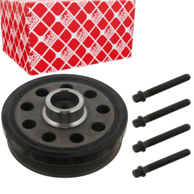 FEBI BILSTEIN 33077 Riemenscheibe, Kurbelwelle 6PK Ø180mm 5 Rippen mit Schrauben FEBI BILSTEIN 33077 Riemenscheibe, Kurbelwelle 6PK Ø180mm 5 Rippen mit Schrauben