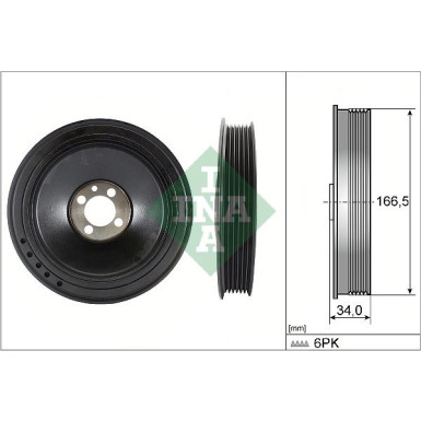 INA Riemenscheibe, Kurbelwelle 544 0157 10