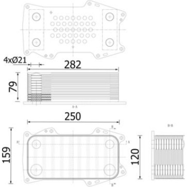 Mahle Ölkühler, Motoröl BEHR CLC 304 000S