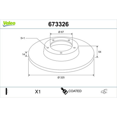 Bremsscheibe 673326 Bremsscheibe 673326
