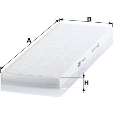 MANN-FILTER CU 4036 Innenraumfilter, Partikelfilter