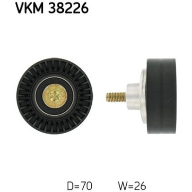 Umlenk-/Führungsrolle, Keilrippenriemen VKM 38226 Umlenk-/Führungsrolle, Keilrippenriemen VKM 38226
