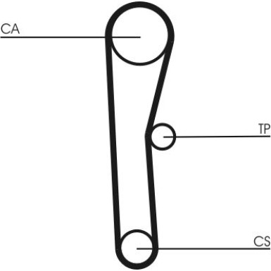ContiTech Zahnriemen CT536