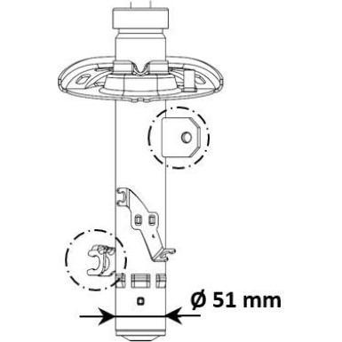 KYB Stoßdämpfer Vorne rechts Excel-G 3338004