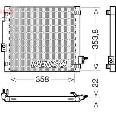 Kondensator, Klimaanlage DCN99081 Kondensator, Klimaanlage DCN99081