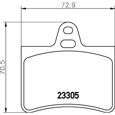 Hella Bremsbelagsatz, Scheibenbremse 8DB 355 019-441 Hella Bremsbelagsatz, Scheibenbremse 8DB 355 019-441