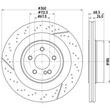 Bremsscheibe 8DD 355 126-871 Bremsscheibe 8DD 355 126-871