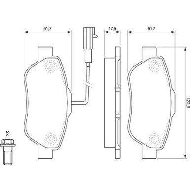 BOSCH Bremsbelagsatz, Scheibenbremse 0 986 494 114 BOSCH Bremsbelagsatz, Scheibenbremse 0 986 494 114