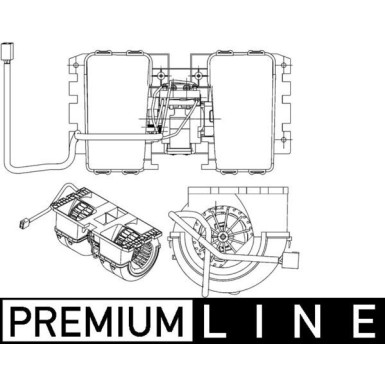 Mahle Innenraumgebläse BEHR Premium Line AB 144 000P