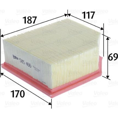 Valeo Luftfilter 585466