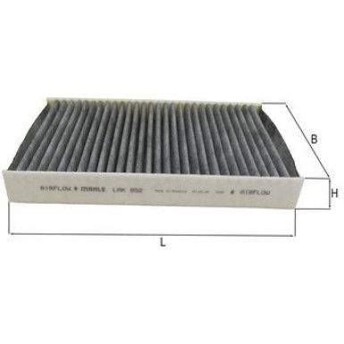 Filter, Innenraumluft LAK 852 Filter, Innenraumluft LAK 852