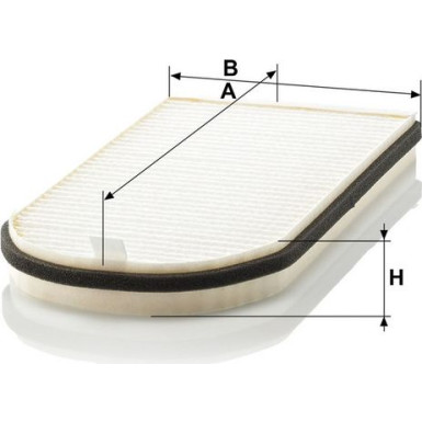 MANN-FILTER CU 3642-2 Innenraumfilter, Partikelfilter MANN-FILTER CU 3642-2 Innenraumfilter, Partikelfilter
