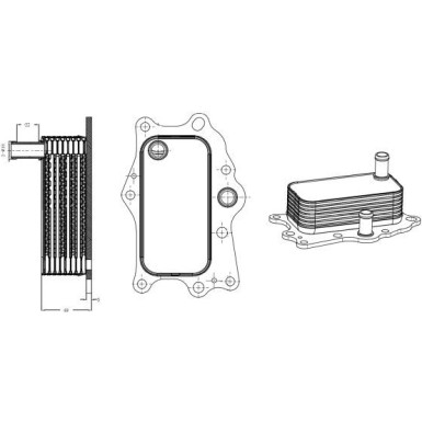 NRF Ölkühler, Motoröl 31818