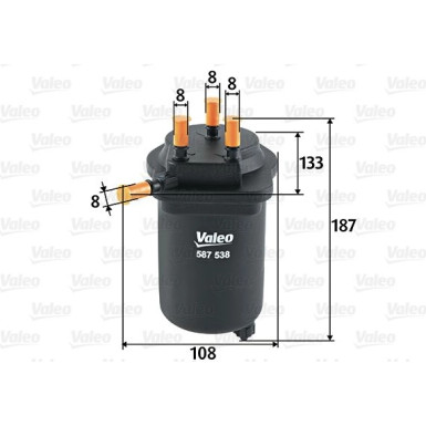 Valeo Kraftstofffilter 587538