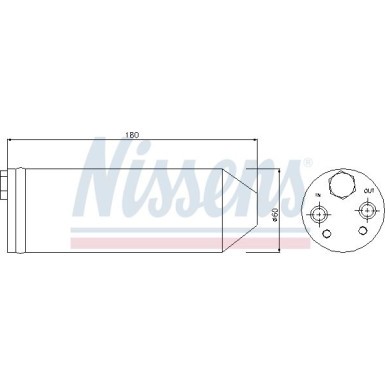 Nissens Trockner, Klimaanlage 95256