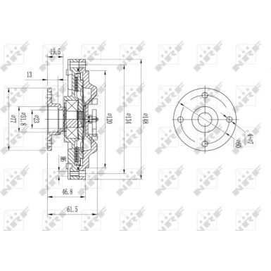 NRF Kupplung, Kühlerlüfter 49639