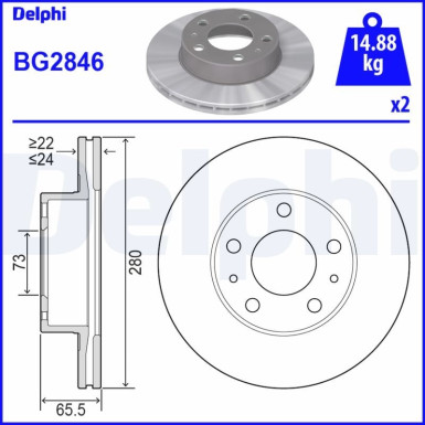 Bremsscheibe BG2846