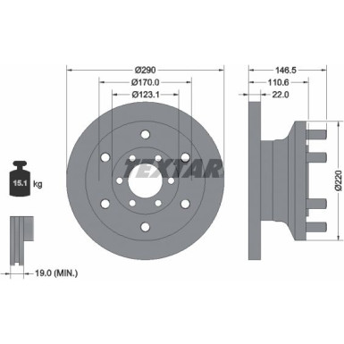 Textar Bremsscheibe 93175400