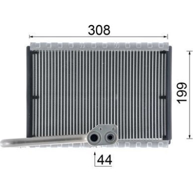 Mahle Verdampfer, Klimaanlage BEHR Premium Line AE 169 000P