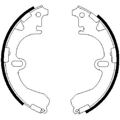 BOSCH Bremsbackensatz 0 986 487 422 BOSCH Bremsbackensatz 0 986 487 422
