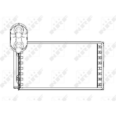 NRF Wärmetauscher, Innenraumheizung EASY FIT 53550