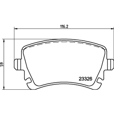Hella Bremsbelagsatz, Scheibenbremse 8DB 355 011-641