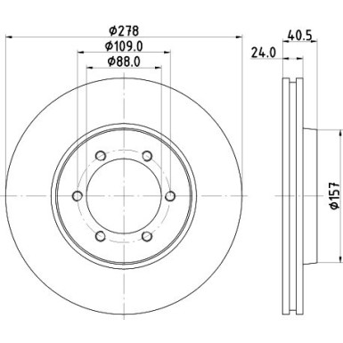 Hella Bremsscheibe 8DD 355 111-991