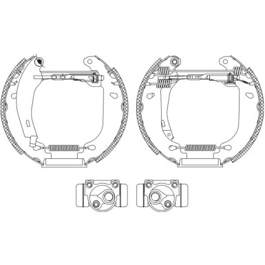 Bremsbackensatz 8DB 355 003-901 Bremsbackensatz 8DB 355 003-901