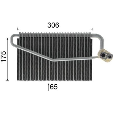 Mahle Verdampfer, Klimaanlage BEHR Premium Line AE 55 000P