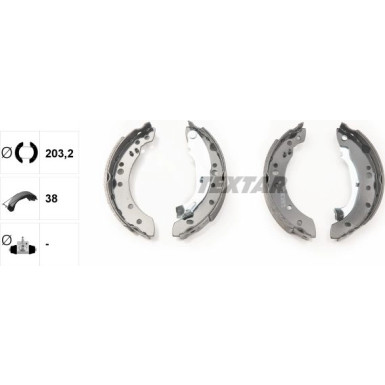 Textar Bremsbackensatz 91059800 Textar Bremsbackensatz 91059800