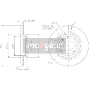 Maxgear Bremsscheibe 19-2376MAX