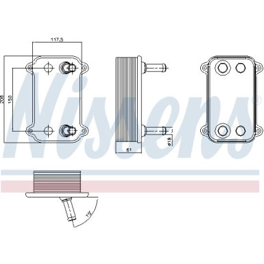 Ölkühler, Motoröl 90735 Ölkühler, Motoröl 90735